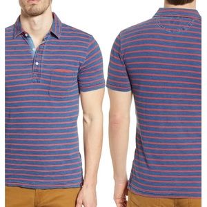 Faherty Breton Stripe Pocket Polo
